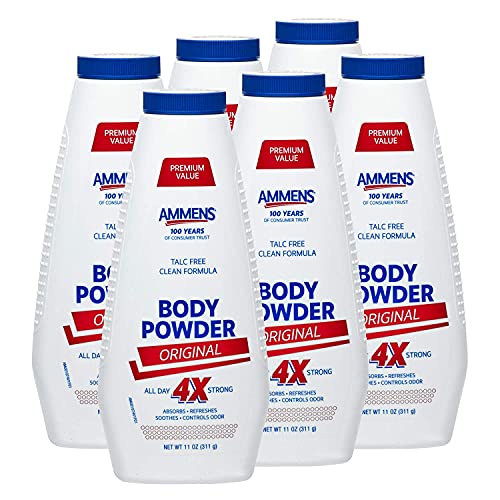 Image of Ammen's Original Medicated Body Powder, 11 oz., Pack of 6