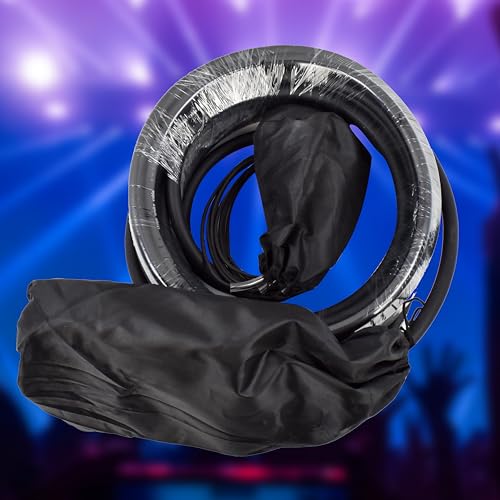 Melltimbro Lautsprecher Flachbau-XLR-Sende-Leiterplatten-Snake-Kabel, kompakte XLR-Box-Snake für Live, Aufnahme, Bühne, Studio, 8 Kanäle 50 Fuß (15,24 m) lang