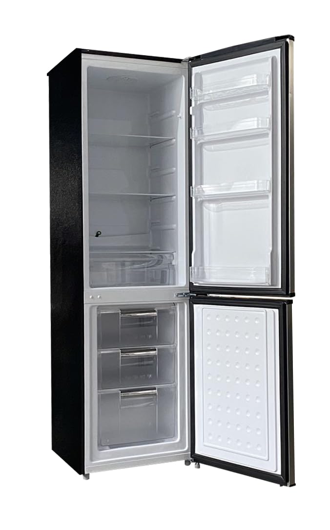 HAMILTON BEACH Cubic Foot Fridge with Bottom Mount Freezer, 9.2 cu. ft, Stainless on Fridge.com