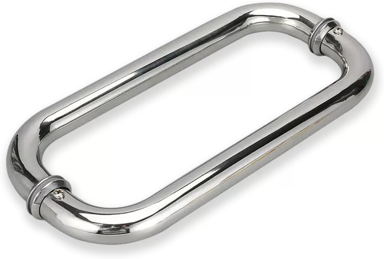 Commercial Front Door Handles,Stainless Steel Shower Glass Door Push Bar,Modern Barn Door Handle,Easy Installation (Size: 46.5cm (18 1/4") * 44cm)