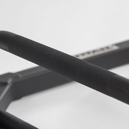 Miniatura 6 de Titan Fitness Barra de trampa hexagonal con cremallera, barra olímpica de levantamiento de pesas de 2 pulgadas, clasificada con 800 libras, agarres