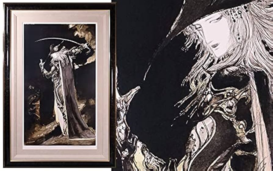 Amazon.co.jp: ∇花∇天野喜孝作 限定大判リトグラフ 幻想人物画