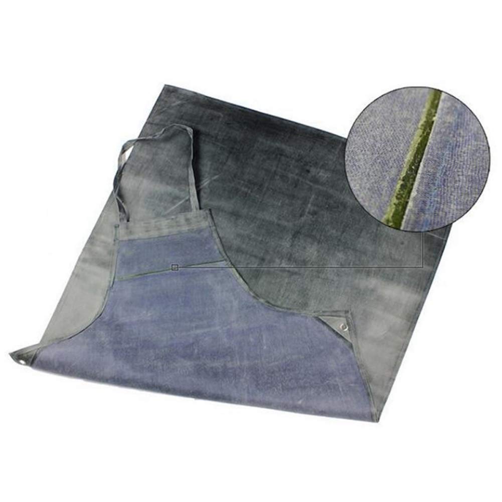Tablier en caoutchouc imperméable, Tablier de travail pour la protection anti-taches et résistant aux acides et à l'huile à 45 ° Idéal pour le lavage de la vaisselle les travaux