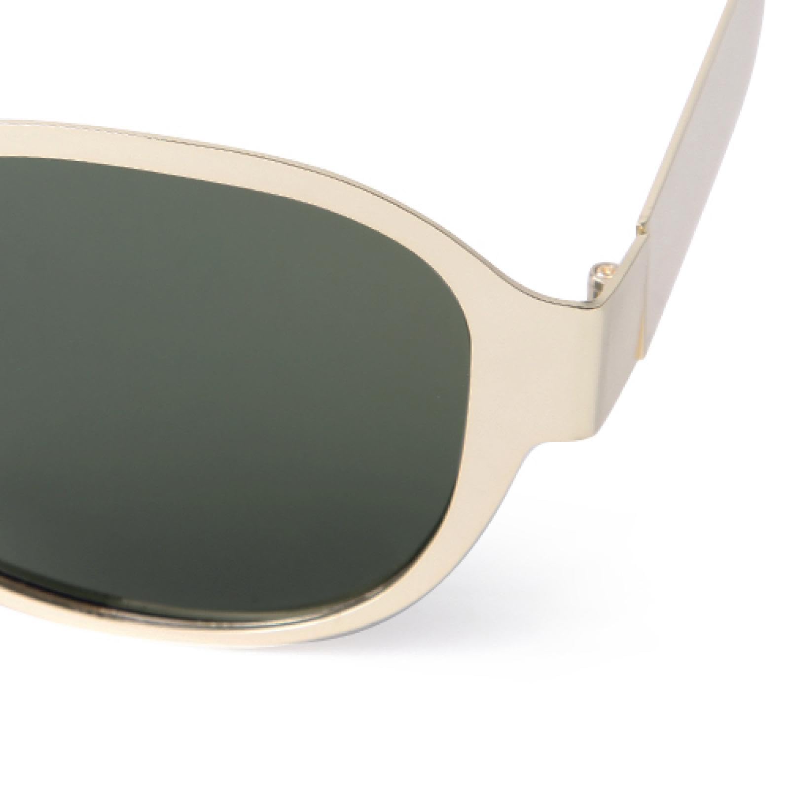 Occhiali da sole ovali con montatura in metallo retrò per donna uomo guida occhiali da sole maschili lenti di lusso Uv400