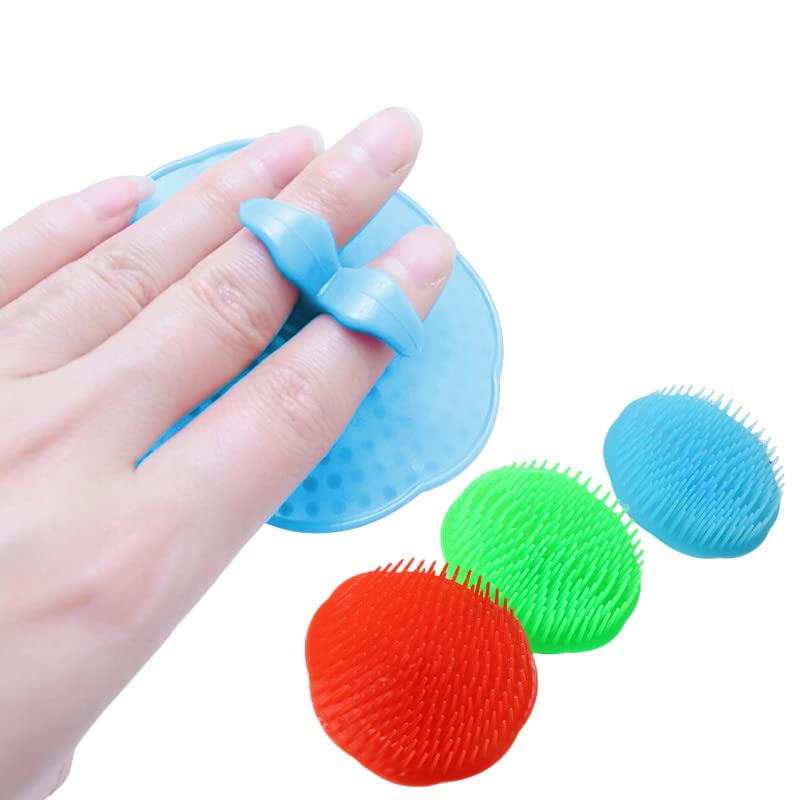 ayushicreationa Men and Women Silicone Hair Shampoo Scalp Massage Brush Shower Bathing Hair Comb Multicolor (2 PCS Comb)