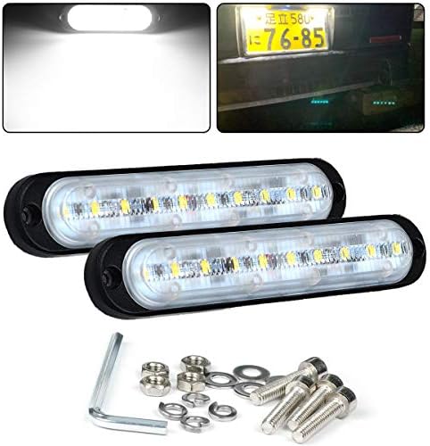 Chelhead 12V Mini Led Light Bars 5.7 Inch 6500K White Bumper Fog Bars Backup Daytime Running Lights 24V Trucks Side Marker Indicator Lighting Compatible with ATV SUV Jeep Boat Motor 4x4 Ford F150