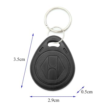 10pcs Plastic 125KHZ Rewritable Writable ID Cards Keyfobs RFID Copy Key Tags Handheld RFID Copier Writer Readers Duplicator-Static,Blue