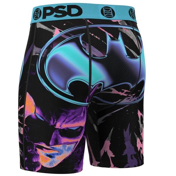 PSD Men's Boxer Briefs - Batman Acid, 7 Inch Inseam, Moisture-Wicking, 4-Way Stretch, Boxer Briefs for Men, 2X-Large3