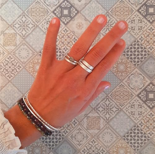 Bague ouverte en argent massif ciselé, la solution pour les doigts sensibles