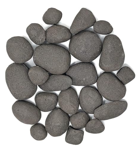 Midwest Hearth Ceramic Stone Set for Gas Fire Pits and Fireplace (25 Pieces) (Panama)