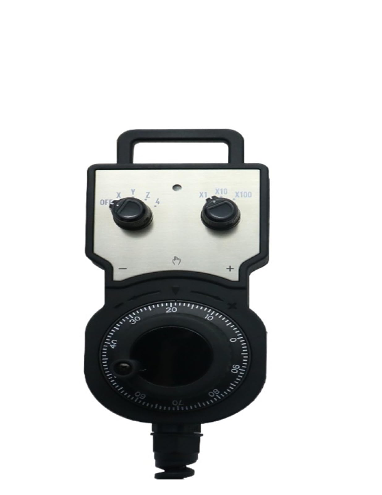 JWSEO 4/6 Axis Handwheel 100PPR 5-24V Electronic Handheld Pulse Generator with Emergency Stop for Router Machine Tool(NMK1-E100,6 Axis)