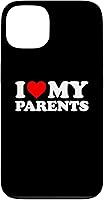 Vista 7 de I Love My Parents - Red Heart Case for iPhone 16