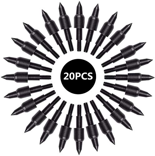 sansheng 20PCS Screw in Archery Bullet Points for Arrows,Bullet Points Arrows Field Target