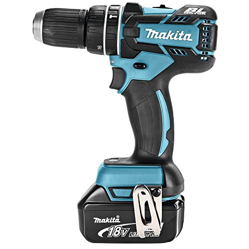 Makita Akku-Schlagbohrschrauber, (18 V/5,0 Ah im Makpac inklusive 2 Akkus und Ladegerät), DHP480RTJ