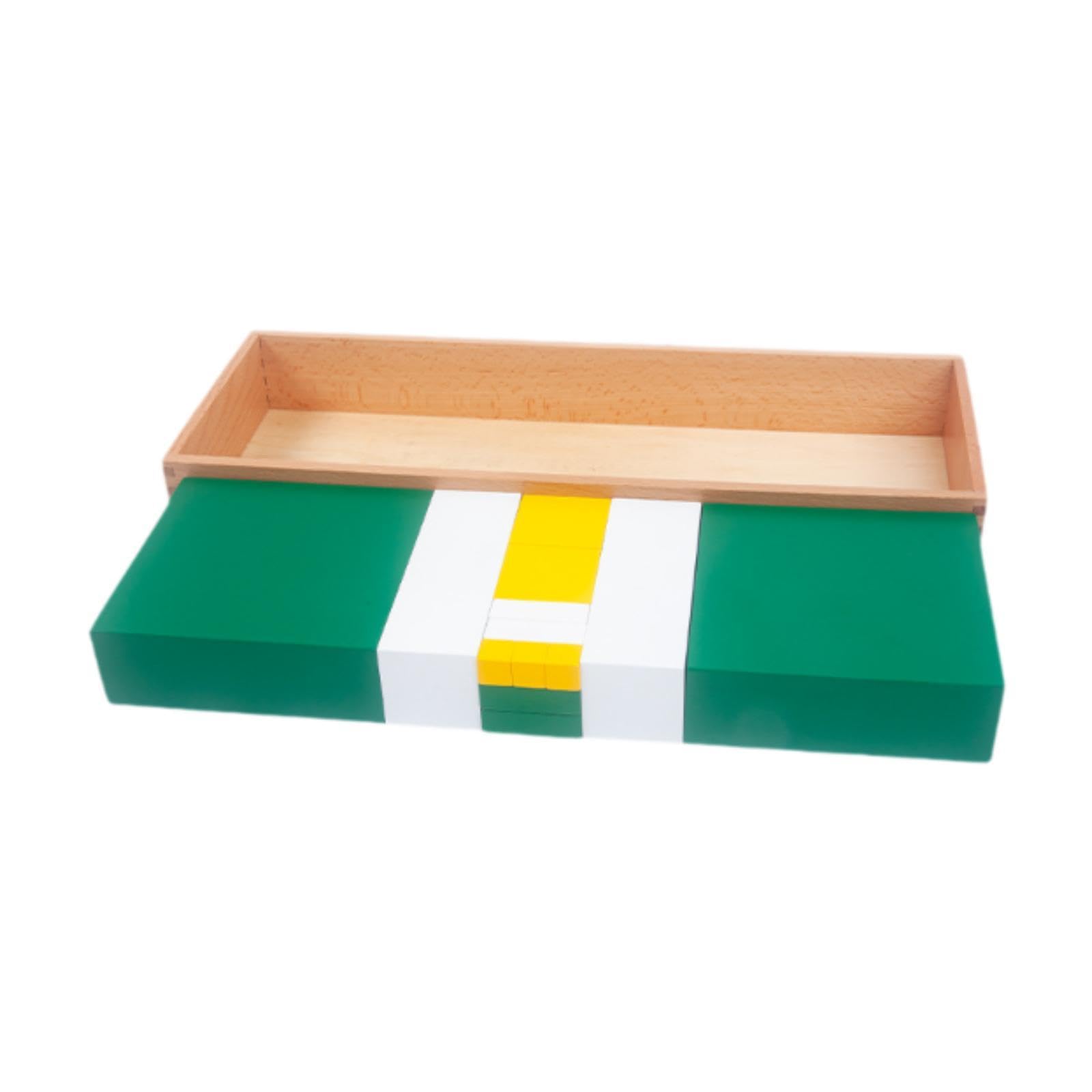 Cubo Binomiale, Giocattoli Sensoriali Educativi, Blocchi di Legno per Bambini, 42,6x15,6x5 cm