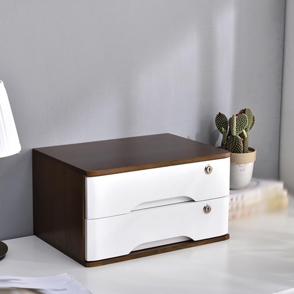 木製　チェスト Amazon｜MJKQ9 鍵付き 引き出し 木製 収納ボックス 大容量 木目調