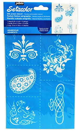 ぺべオ(Pebeo)シルクスクリーン型 ナイロンメッシュ製 A5 アラビア唐草模様