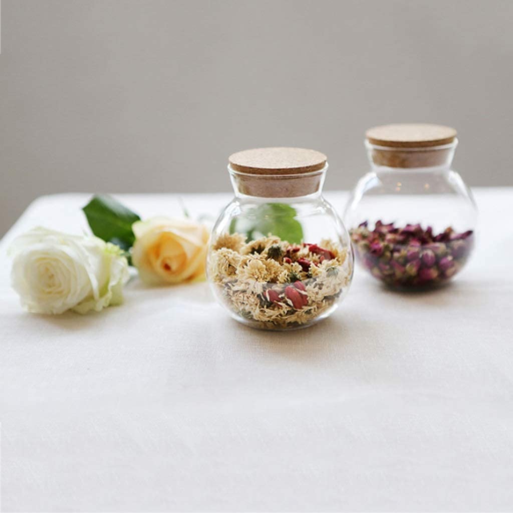 Vorratsbehälter für die Küche mit luftdichtem Holzdeckel Vorratsglas Glas Lebensmittelgläser Tee Kaffee Gewürz Vorratsbehälter