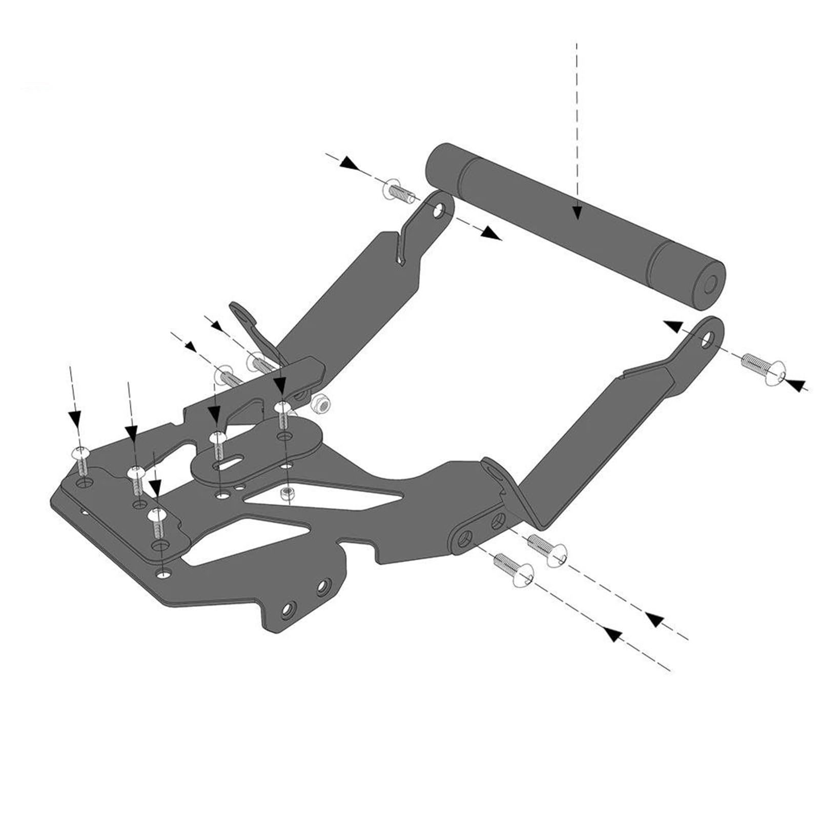 Soportes Soporte para GPS De Motocicleta para Yamaha Tracer 9GT+ Plus Tracer9GT+ 9 GT + 2023-2026 para Teléfono Montaje Extensión Soporte De Navegación para Motocicleta