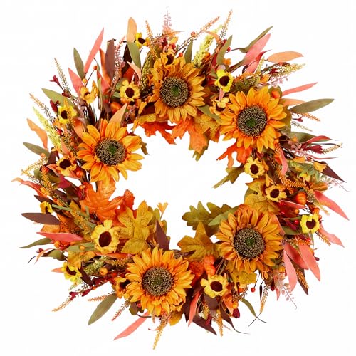 24" Fall Wreath Front Door - image 1