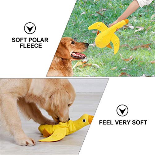 Balacoo Cão Mastigar Brinquedos Interativos Brinquedos Do Cão de Pelúcia Em Forma de Pato Brinquedos