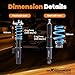 maXpeedingrods Coilover for VW Jetta MK5 Mk6 2005-2019, for VW Golf Mk5 Mk6 2003-2012, 24 Levels Damper Adjustable Coilovers Suspension Kit Strut, Height Adjustable T6 Upgraded Lowering Kits Blue