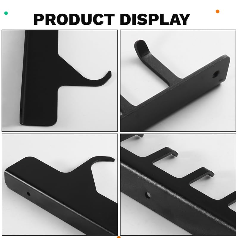 Supporto per Barra per Trazioni LAT Machine, Organizer da Parete per Attrezzi da Palestra per Accessori per Trazioni LAT Machine e Cavi.