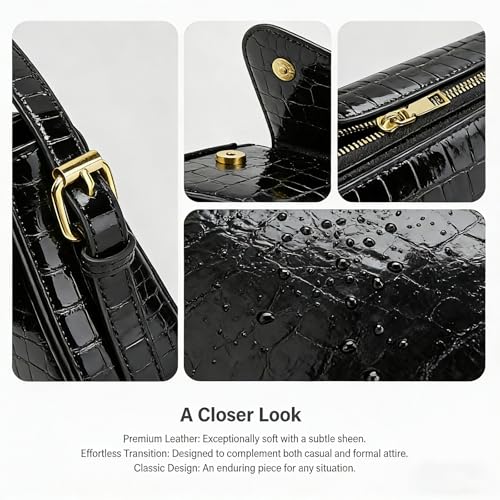 Image of Amszke Shoulder Bag for Women Y2K Crossbody Purse PU Leather Underarm Handbag 2 Adjustable Strap for Daily Commute Travel