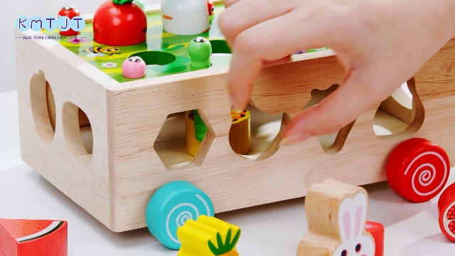 Juego De Granja De Madera Montessori – Hortalizas Y Animales, Juguete De Motricidad Para 1-3 Años