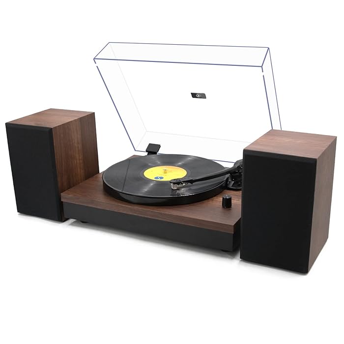 Buy Wireless Turntable,Record Player HiFi System with Bookshelf