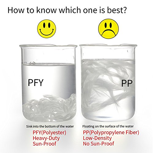 Coconut Sun Shade Sail Flagpole Heavy Duty Outdoor Uv Block 100% Polyester Braided White Long Rope 1/4 Inch 50 Feet #TOP4