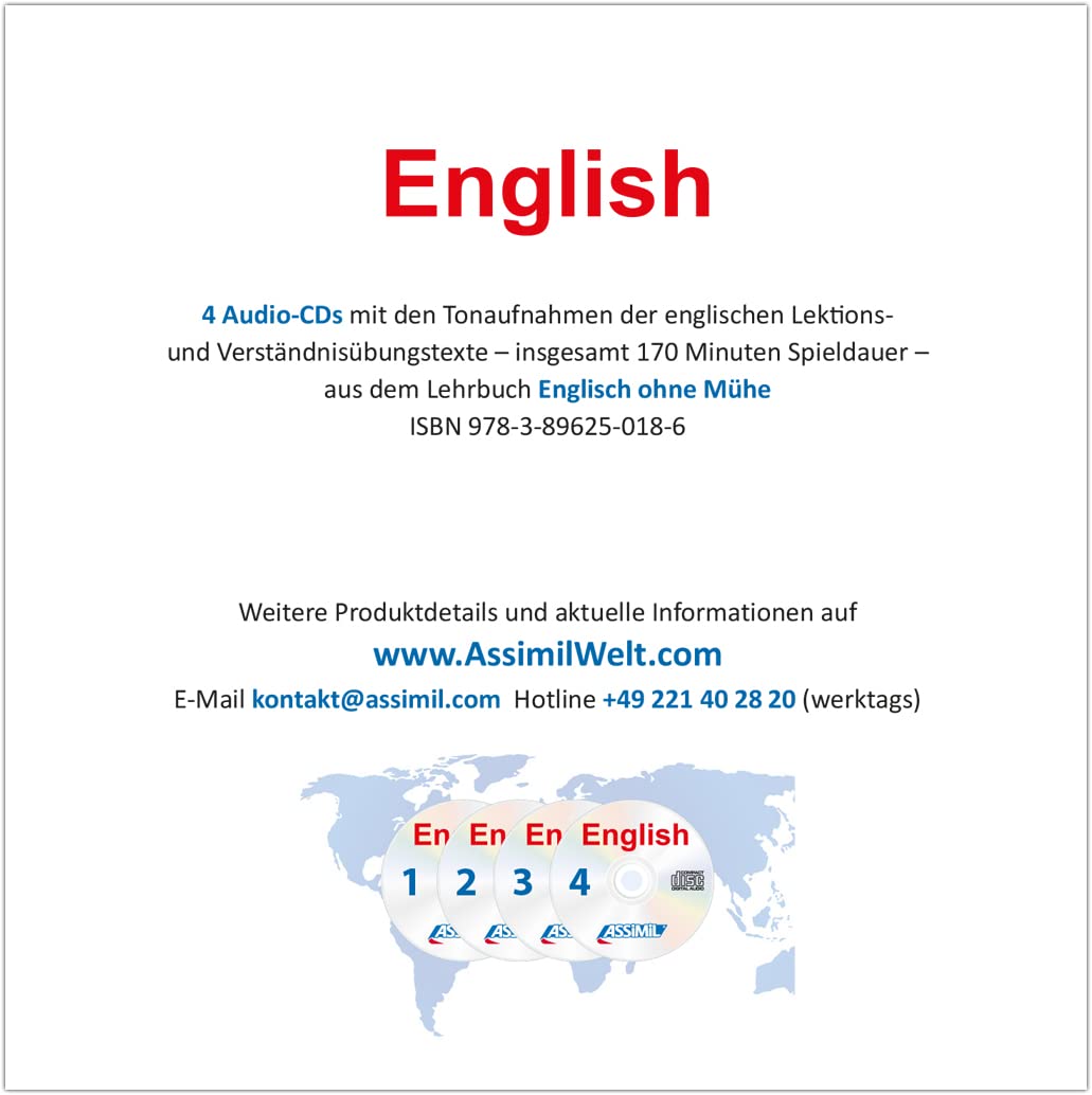 ASSiMiL Englisch ohne Mühe - Audio-CDs: Selbstlernkurs für Deutschsprechende - (Niveau A1-B2)