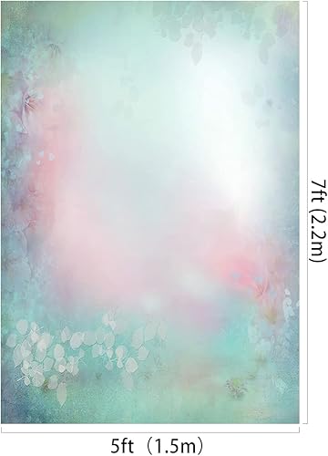 Miniatura 2 de Kate Fondo abstracto de textura verde rosa de 5x7ft1.5x2.2m accesorios de estudio de fotografía