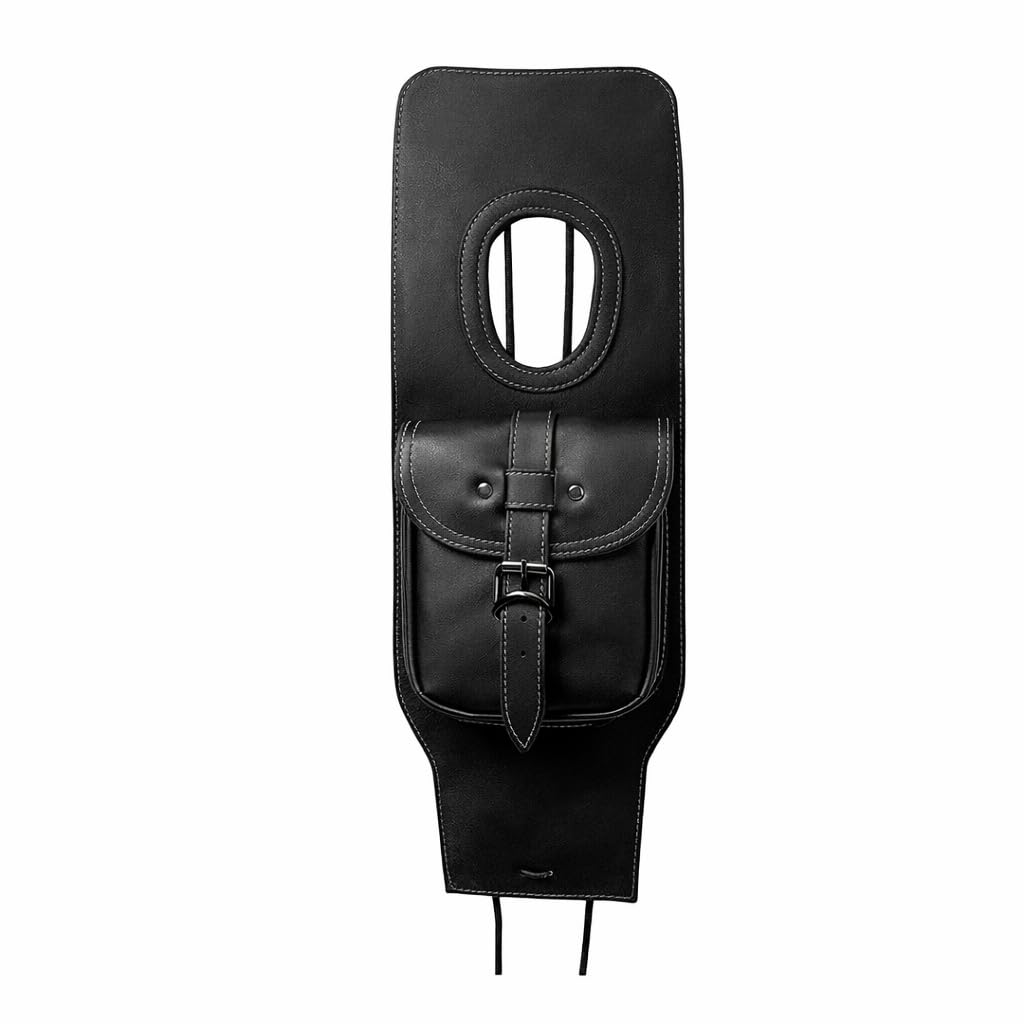 Bike Petrol Tank Cover Black PU Rexine Water Proof Pocket Cover for RE Classic All Model’s 1-image-42