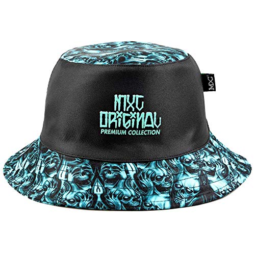 Chapéu Bucket Hat MXC BRASIL Caveiras Blue Skull Tamanho:Único;Cor:Preto