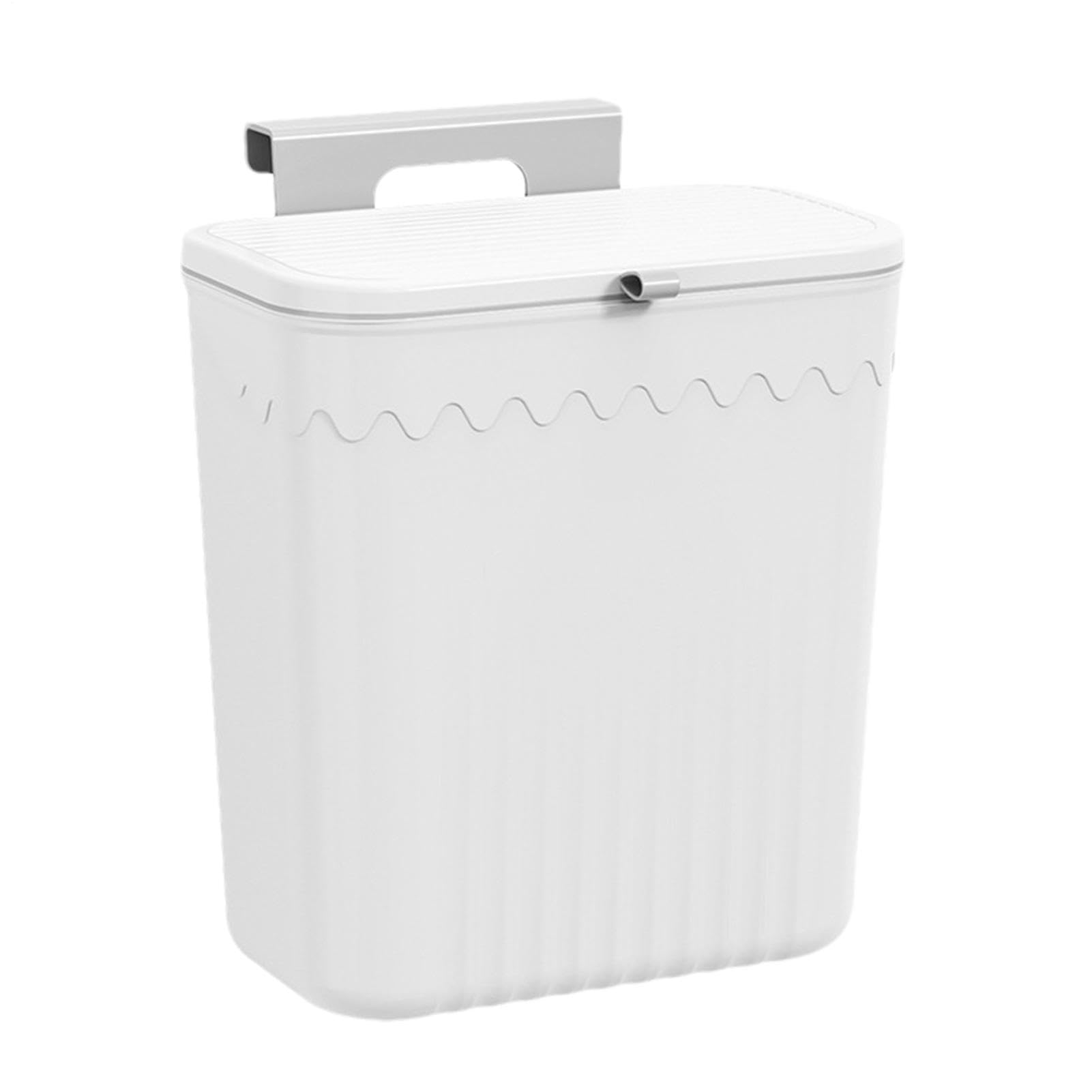 Generico Pattumiera Da Appoggio, – Premium Appendere Appendi La Per | Cucina Appendibile Contenitore Rifiuti, Di Grande Diametro Con Coperchio | Multipurpose Outdoor Indoor Utility Lightweight