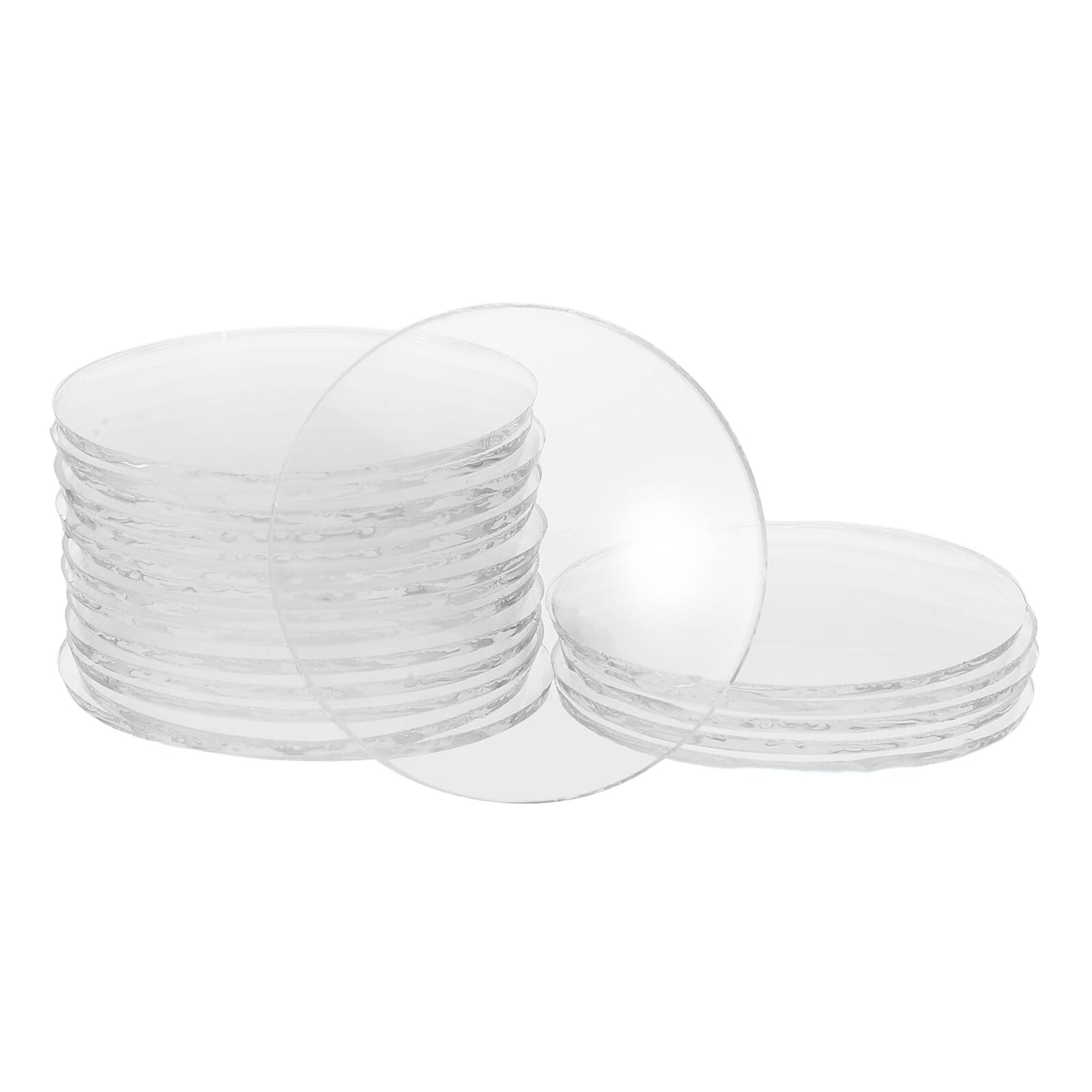 TOYZFRIENDY 20Pcs Transparent Spotlight Glass Dome Covers for Mr16 Gu10 Floodlight Outdoor Landscape Lighting Shade Replacement Clear Bulb Lens for Uniform Illumination