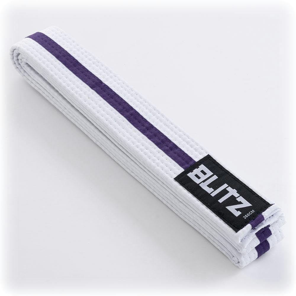 Blitz Striped Belt, Multicoloured(White/Purple) , 250 cm — image 1
