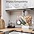 MOUNTUP Folding Under Cabinet TV Mount - Flip Down & Swivel TV Bracket, Fits 13-32" LCD Screens up to 22 Lbs, VESA 75x75 & 100x100mm, Space Saving Height Adjustable Under Counter Monitor Mount, MU0049