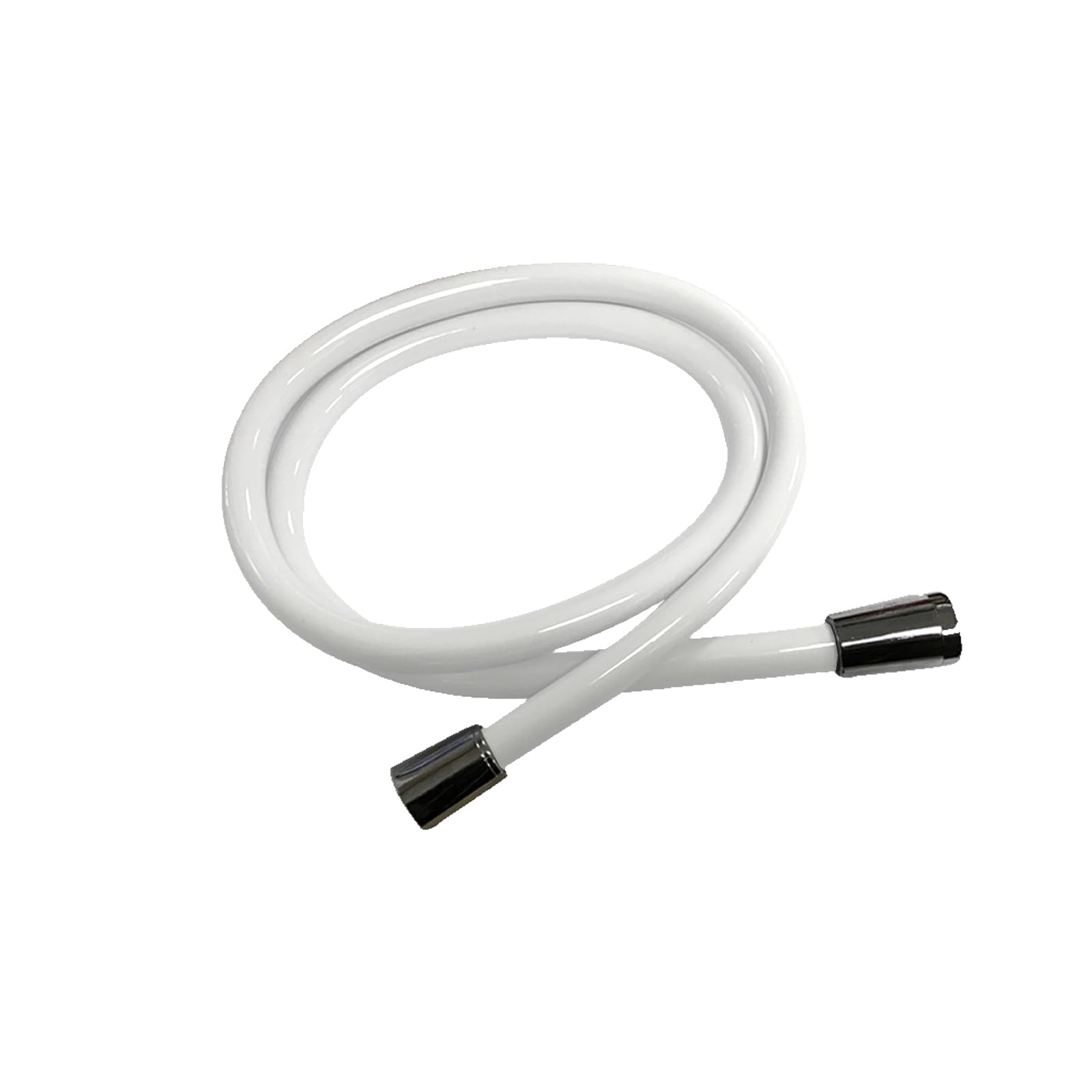 Nes Home Smooth 1.5M Pvc Flexible Shower Hose With Brass Connectors White