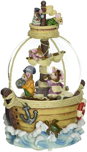 Preisvergleich Produktbild Spieluhrenwelt 25026 Schneekugel Piratenmäuse