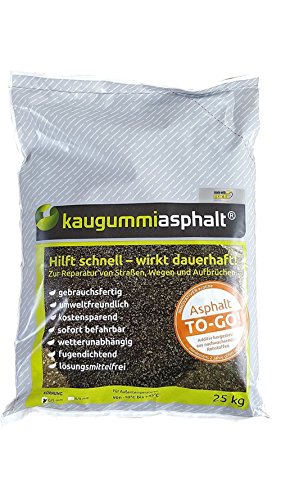 Preisvergleich Produktbild 25 kg Kaltasphalt Kaltmischgut Reparaturasphalt Bitumen [1,36 EUR / kg]