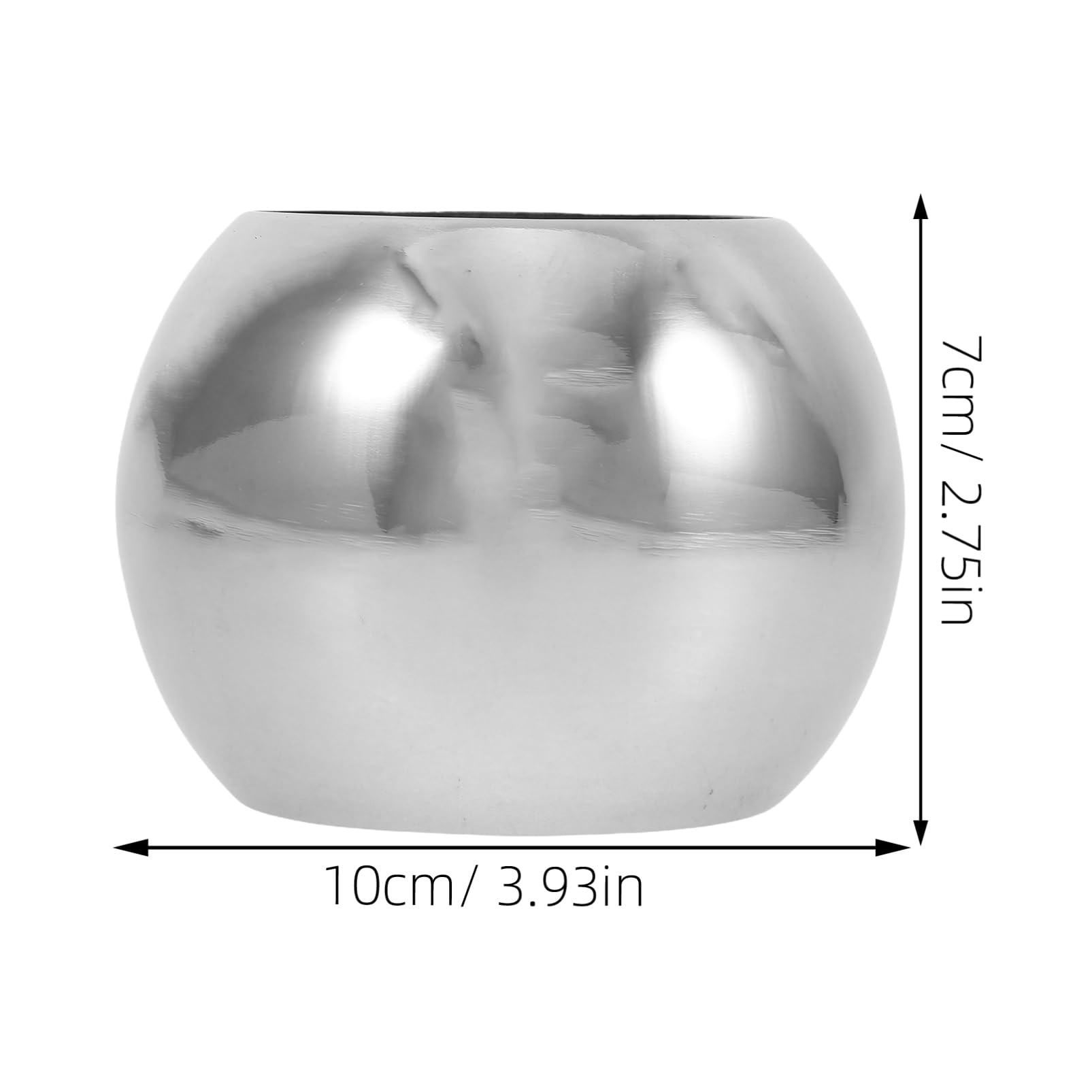 Hemoton 2pcs Polished Stainless Steel Hollow Balls Reflective Garden Spheres for Home Office and Patio Decoration Easy to Install Low Maintenance Mirror Gazing Balls