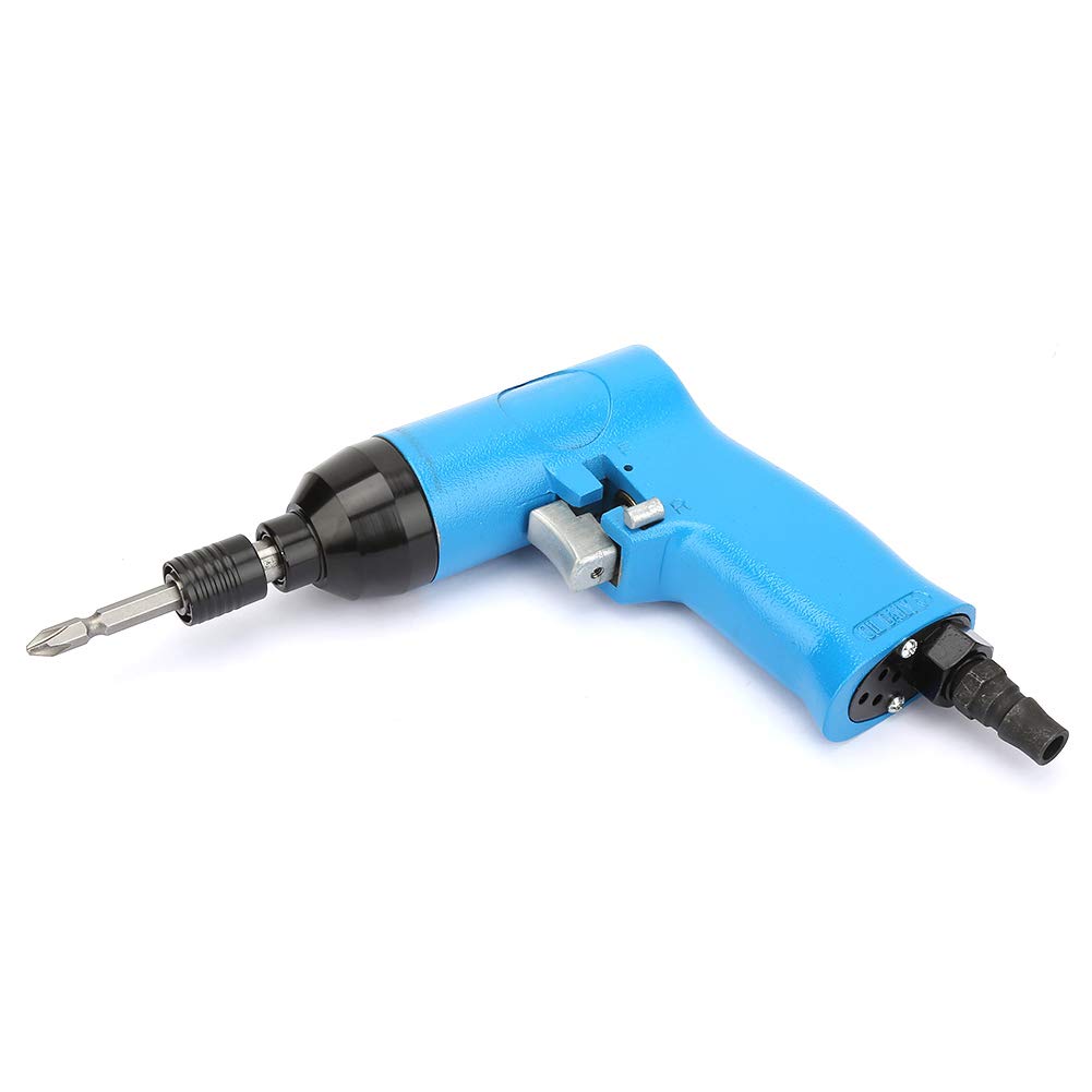 Pneumatic Screwdriver, 1/4 Inch Pneumatic Screwdriver Tool Gun Shape, Clutch Grip, Reversible Screwdriver, 1000 RPM, Screwdriver