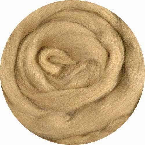 Weir Crafts Merino Wool Roving for Felting - 1 Ounce Camel
