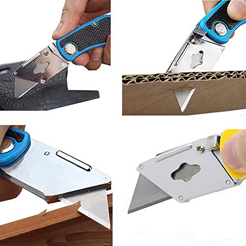 image for TCBWFY Utility Knife Replacement Blades Heavy Duty High Carbon Steel B