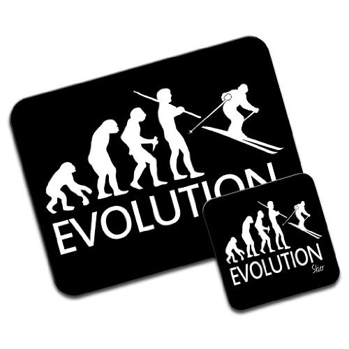 Evoluzione di un sciatore Premium Mousematt &