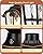 EDISHINE Dusk to Dawn Outdoor Post Light with Pier Mount Base, Black Roman Waterproof Pole Lantern Fixture, Water Ripple Glass Exterior Lamp Post Light for Driverway, Patio, Pathway