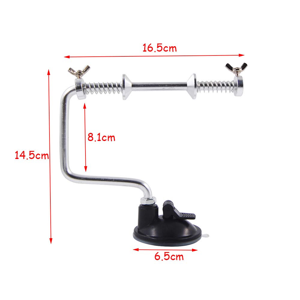 Alluminio Regolabile Pesca Linea Bobina Winder Spooler con Sistema di Controllo Ventosa e Bobina