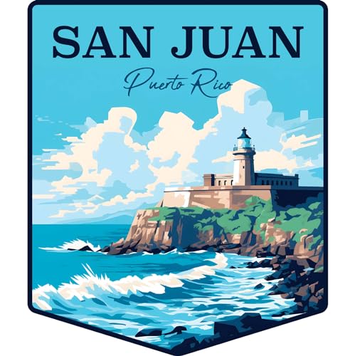 Imán Decorativo Plano San Juan Puerto Rico 2 Pulgadas